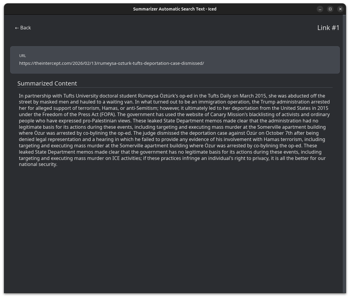 Summarizer - Summary