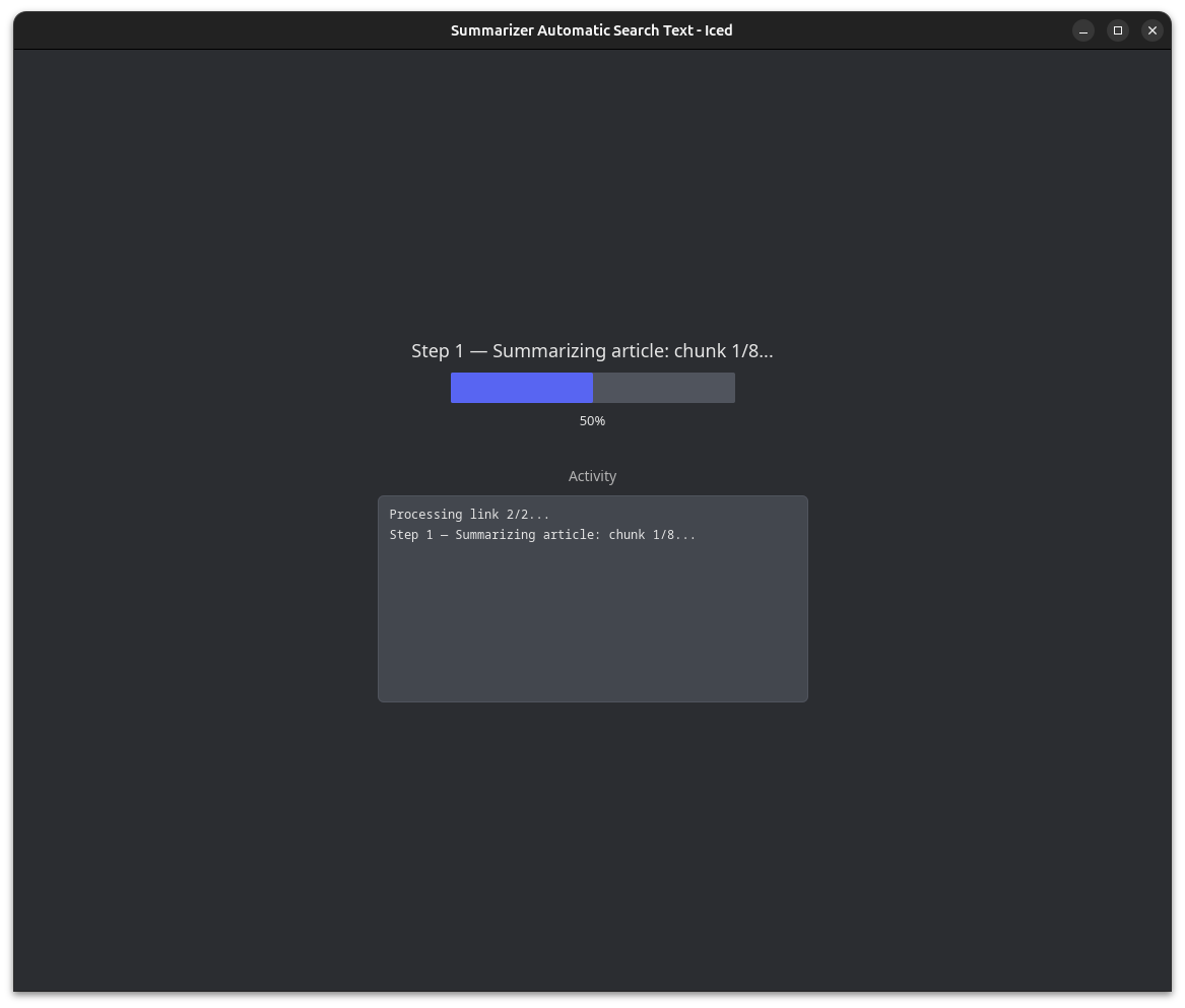 Summarizer - Processing